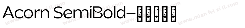 Acorn SemiBold字体转换